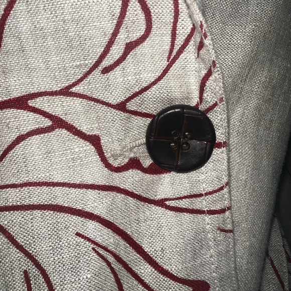 Vintage Carrie Hutton Linen Blazer Size 8 - Picture 6 of 8